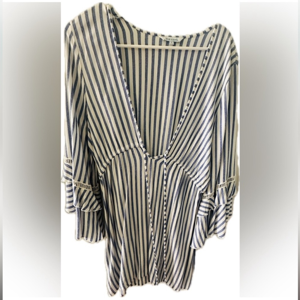 Blue Island swim coverup size Large